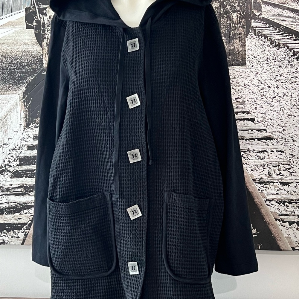 Women's Black Hooded Jacket